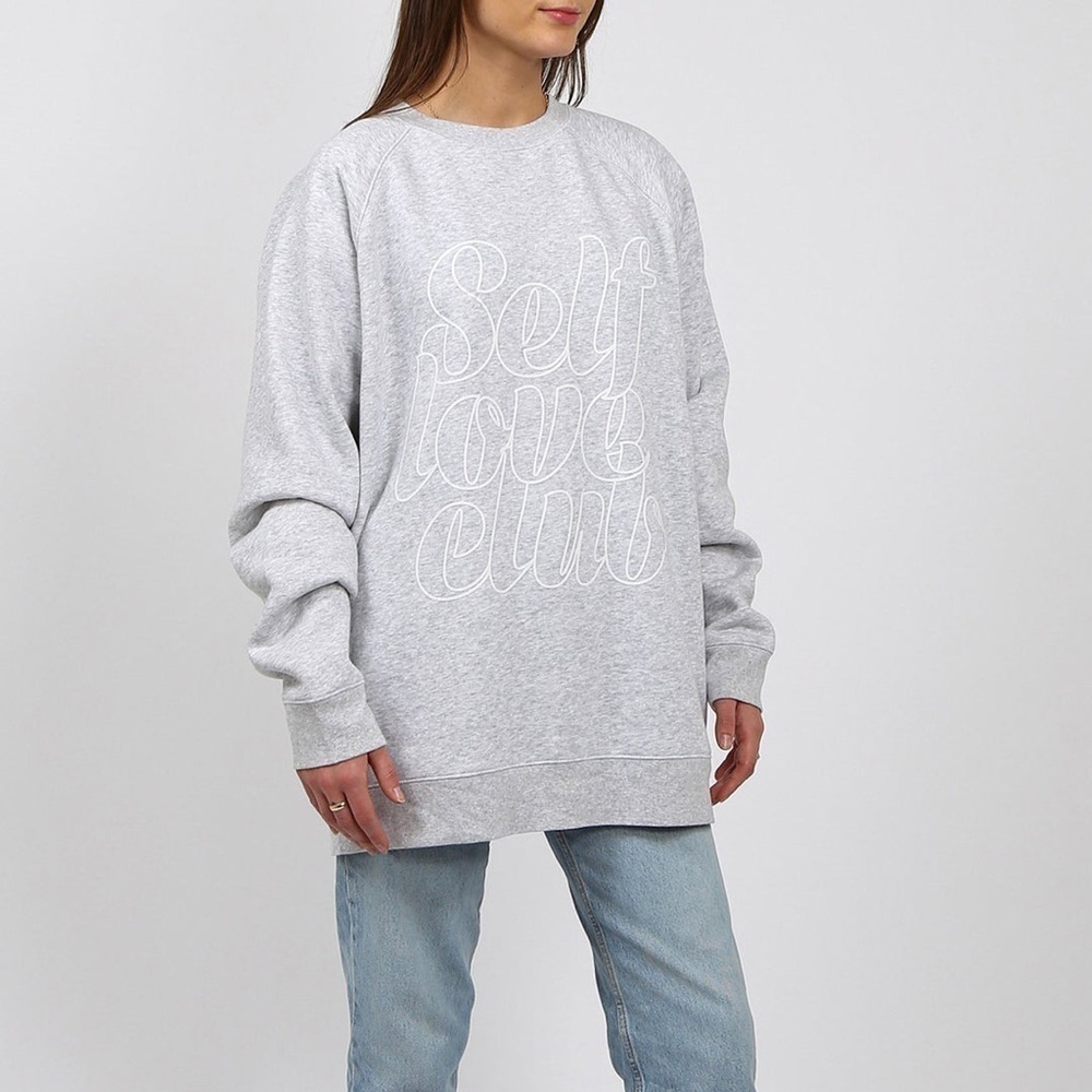 Brunette the Label "Self Love Club" Big Sister Crew Neck Sweatshirt- Size XS/S